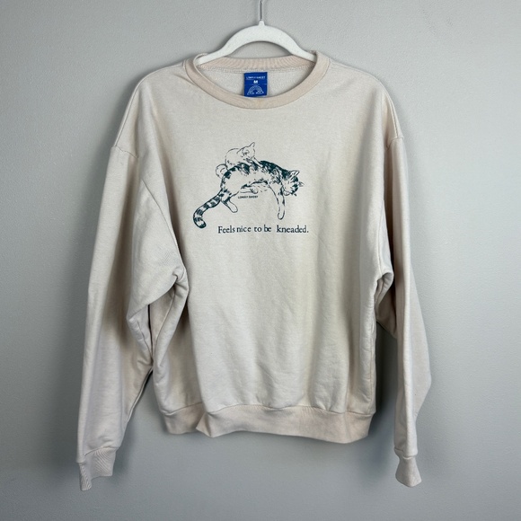 Lonely Ghost Nice to be Kneaded Crewneck Sweatshirt - Size Medium - Picture 1 of 5